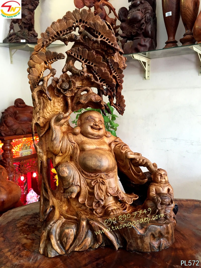 Tượng gỗ Phật Di Lặc, mẫu năm 2016 - 9