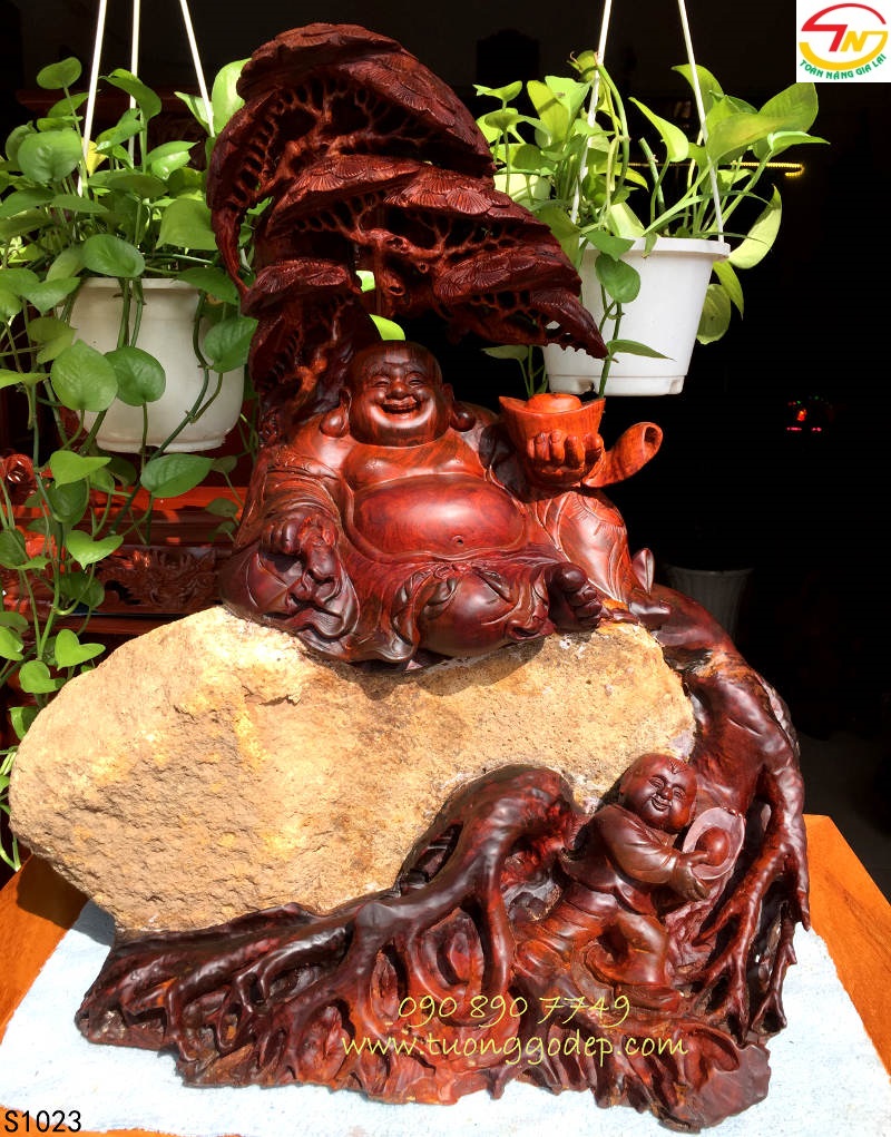 Tượng gỗ Phật Di Lặc, mẫu năm 2016 - 3