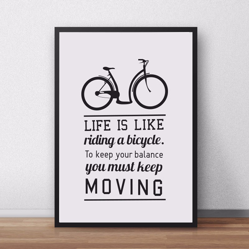 TRANH_CANVAS_LIFE_IS_LIKE_RIDING_A_BICYCLE