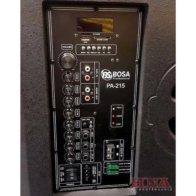 bảng mạch chỉnh âm Loa Kéo Di Động Công Suất Lớn Bosa PA-215