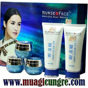 BỘ MỸ PHẨM TRỊ NÁM NURSE FACE NGỌC TRAI XANH (5IN1) CỦA HÀN QUỐC