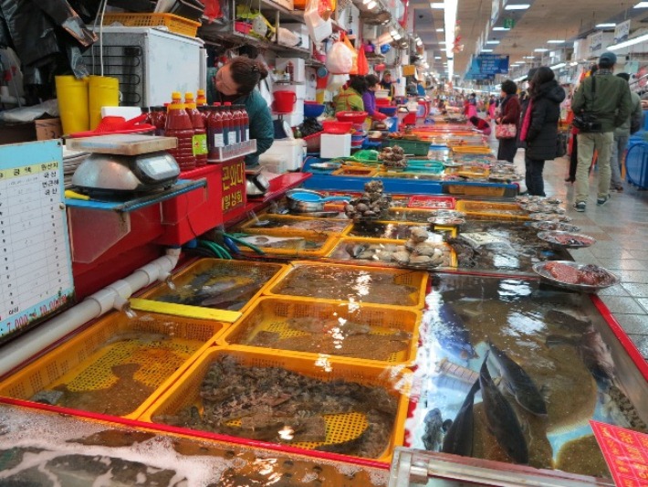 chợ hải sản Cô Tô