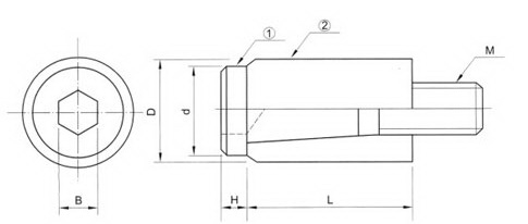 Chốt khóa khuôn parting lock