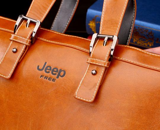 Túi xách - cặp da nam hiệu Jeep đẹp, bền, thời trang - 11