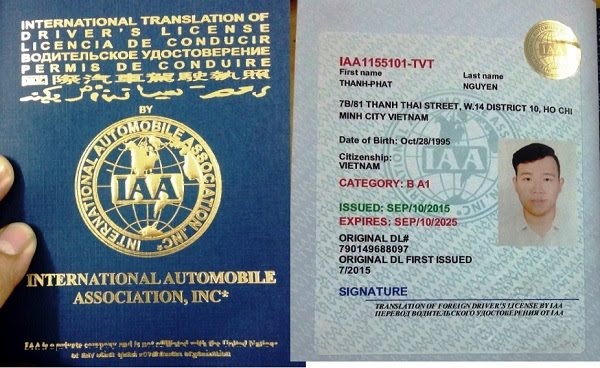 giấy phép lái xe quốc tế do mỹ cấp