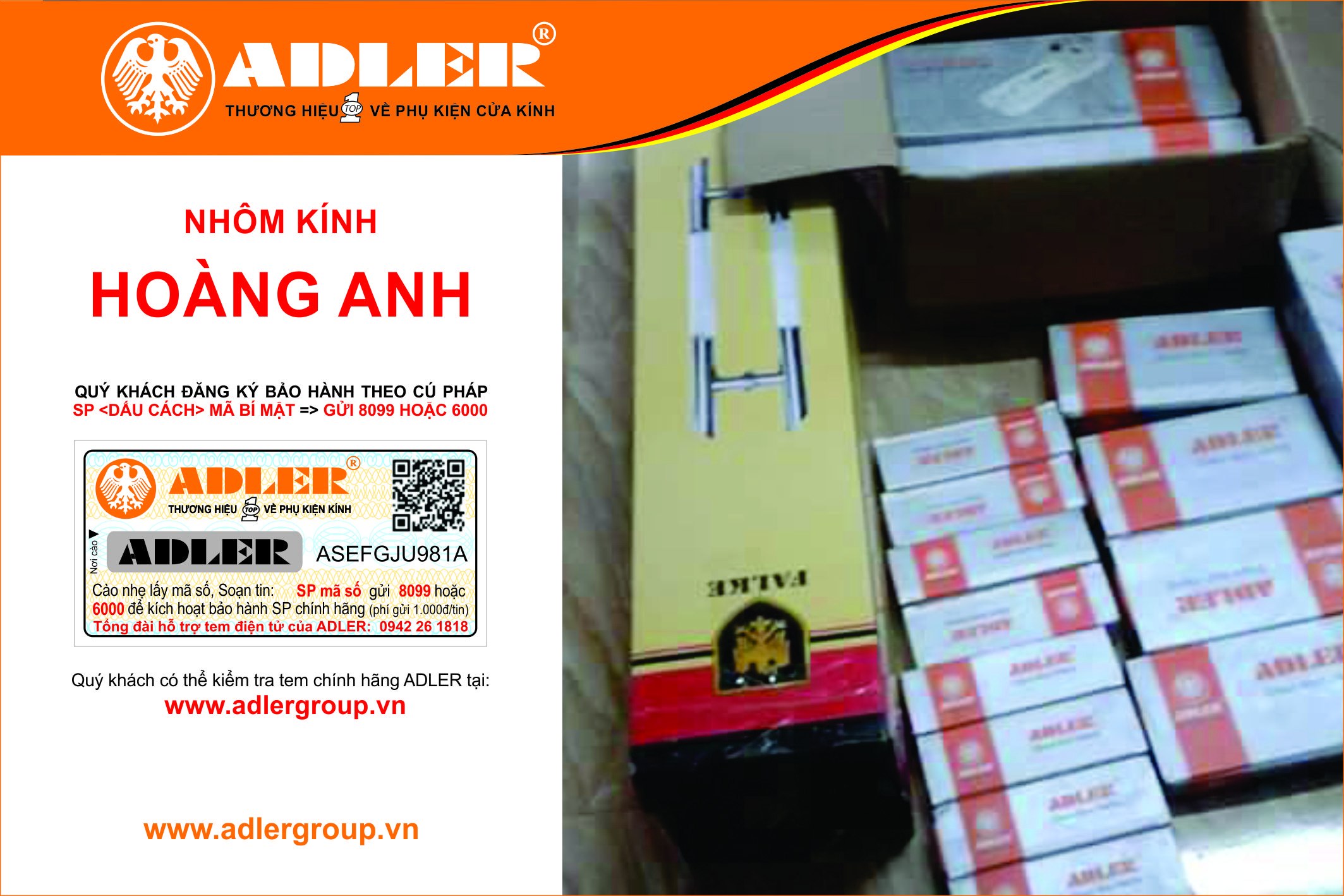 Bản lề sàn Adler chất lượng tạo nên thương hiệu