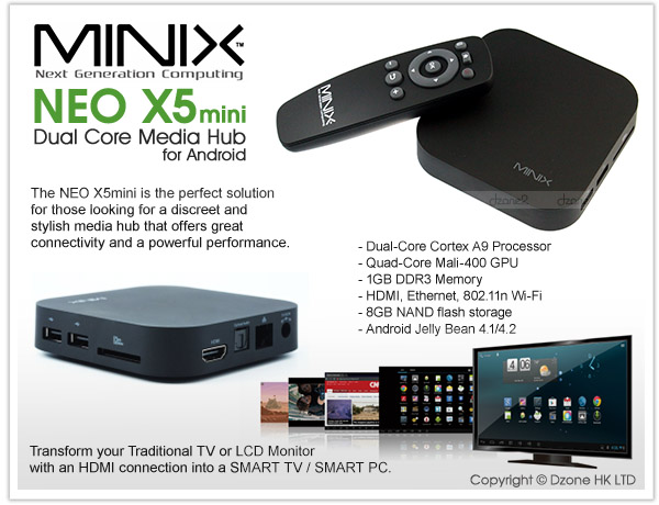 Android TV Box Minix Neo X5 Mini chính hãng
