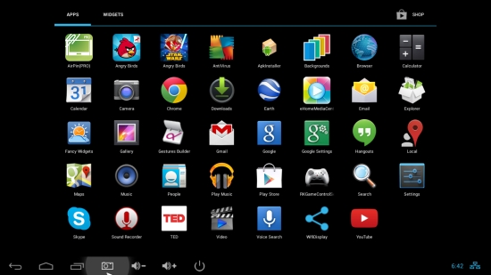 Android TV Box Minix Neo X5 Mini- Giao diện