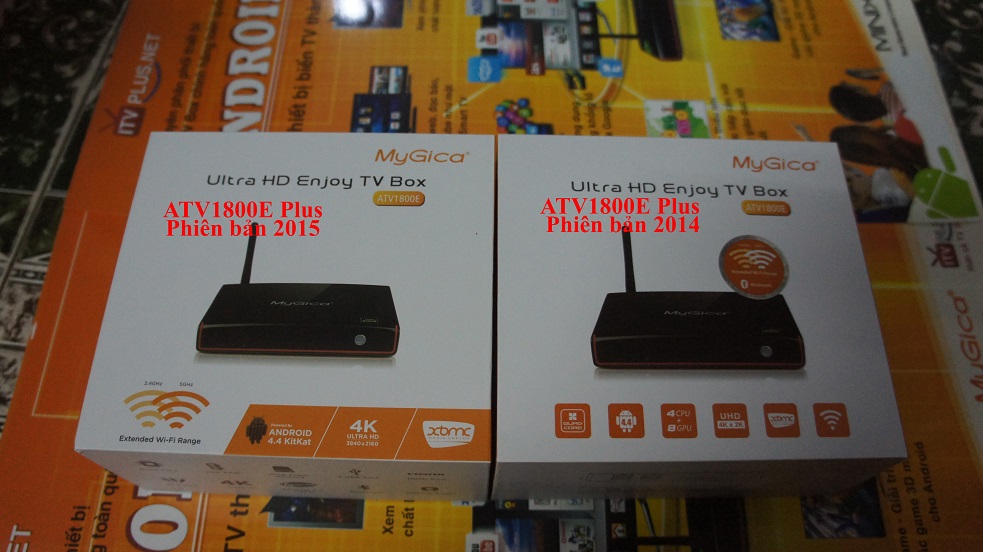 So sánh 2 phiên bản Android TV Box MyGica ATV1800E Plus