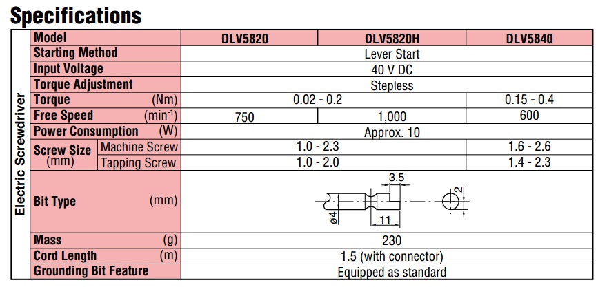 Delvo DLV5820H, tô vít điện dùng cho lắp ráp điện tử, tô vít điện Delvo,