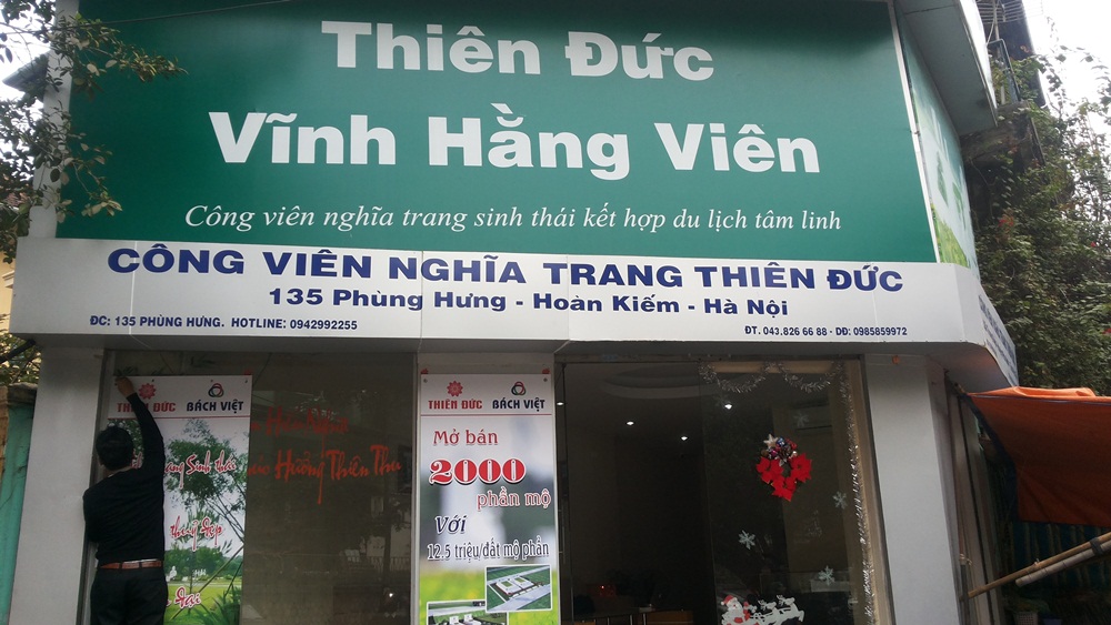 Văn phòng giao dịch uy tín nghĩa trang THiên Đức