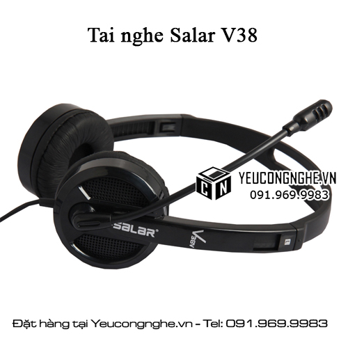 Tai nghe chụp giá rẻ chất lượng tốt headset earphone Salar V38