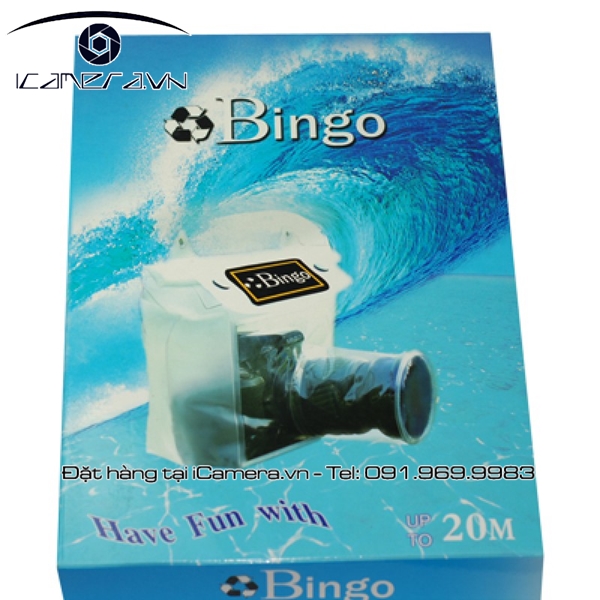 Túi chống nước cho máy ảnh Nikon Canon ống kính khẩu dài Bingo WB-201