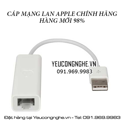 Cáp kết nối mạng LAN cho Macbook Pro Air 11" 13" 15" inch chính hãng Apple