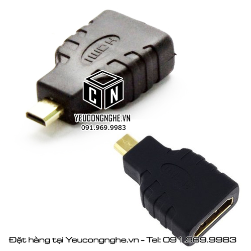 Đầu chuyển tín hiệu Micro HDMI Male ra HDMI Female Adaptor