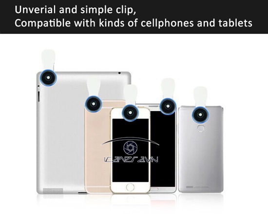 Ống kính chụp ảnh 2 trong 1 wide, macro lens cho điện thoại smartphone Funipica F-515