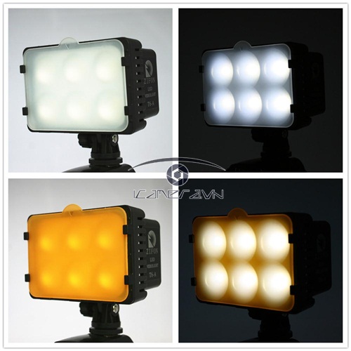 Đèn LED videolight gắn máy ảnh máy quay Zifon T6-C