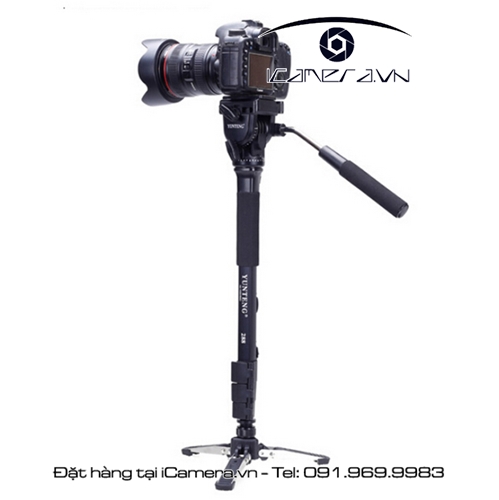 Monotripod chân xòe Yunteng VCT-288 dành cho máy ảnh, máy quay chuyên nghiệp