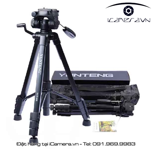 Chân tripod tay cầm Yunteng VCT-668 phụ kiện quay phim chụp ảnh cho DSLR