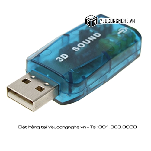 Card âm thanh USB 3D sound 5.1 Tide tạo cổng Audio và Microphone cho máy tính