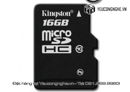 Thẻ nhớ micro SDHC 16GB Kingston Class10 giá rẻ