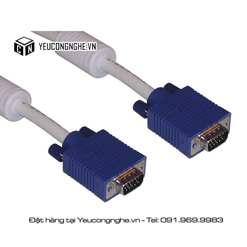 Cáp VGA to VGA 10 mét dây truyền tín hiệu chuẩn, giá rẻ