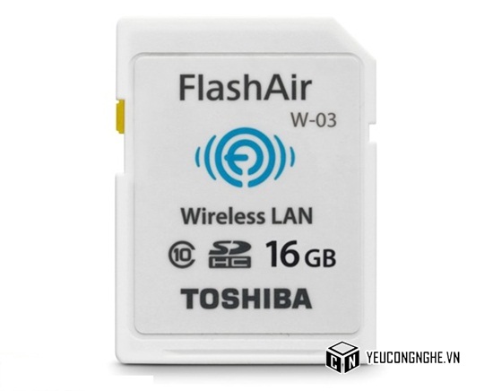 Thẻ nhớ wifi SD 16GB Wireless LAN Toshiba chính hãng