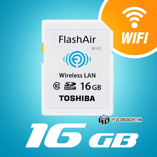 Thẻ nhớ wifi SD 16GB Wireless LAN Toshiba chính hãng