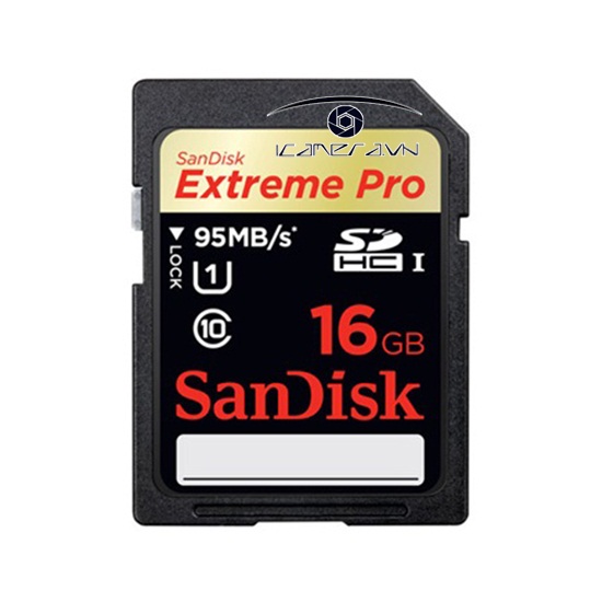Thẻ nhớ SD Extreme Pro U3 UHS-I 16GB Sandisk tốc độ 95MB/s SDSDXPA-016G-X46