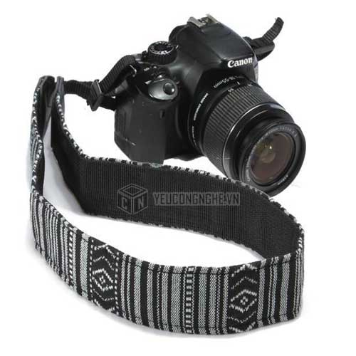 Dây đeo cổ cho máy ảnh Sony Fujifim Canon họa tiết thổ cẩm LC05 Lynca