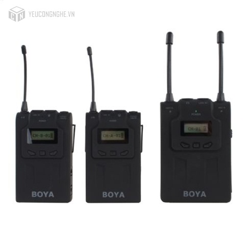 Mic không dây thu âm phỏng vấn cho máy ảnh máy quay Boya BY-WM8 UHF