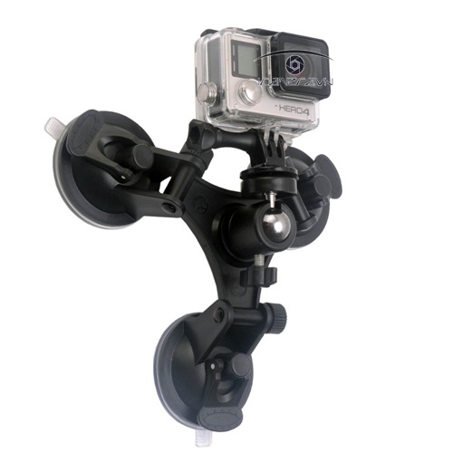 Đế hút kính 3 chân cỡ nhỏ gắn máy ảnh, camera Gopro Hero CK3-S