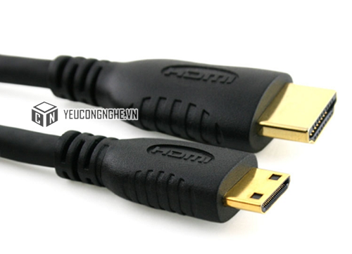 Dây cáp chuyển đổi HDMI Male to mini HDMI male dài 1.5m giá rẻ