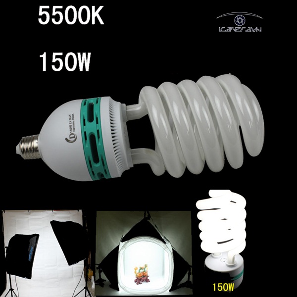 Bóng đèn chụp ảnh highlight 150W 5500K hỗ trợ studio chuyên nghiệp