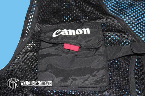 Áo gile nhiếp ảnh gia Cameraman Vest EOS M W998 chính hãng màu đen hỗ trợ quay chụp tiện lợi