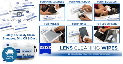 Giấy lau ống kính máy ảnh vệ sinh siêu mịn Lens Wipes Zeiss giá rẻ