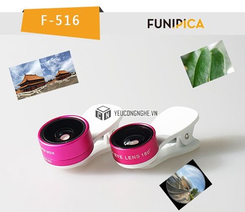 Ống kính 3 trong 1 chụp ảnh đa năng cho smartphone Funipica F-516