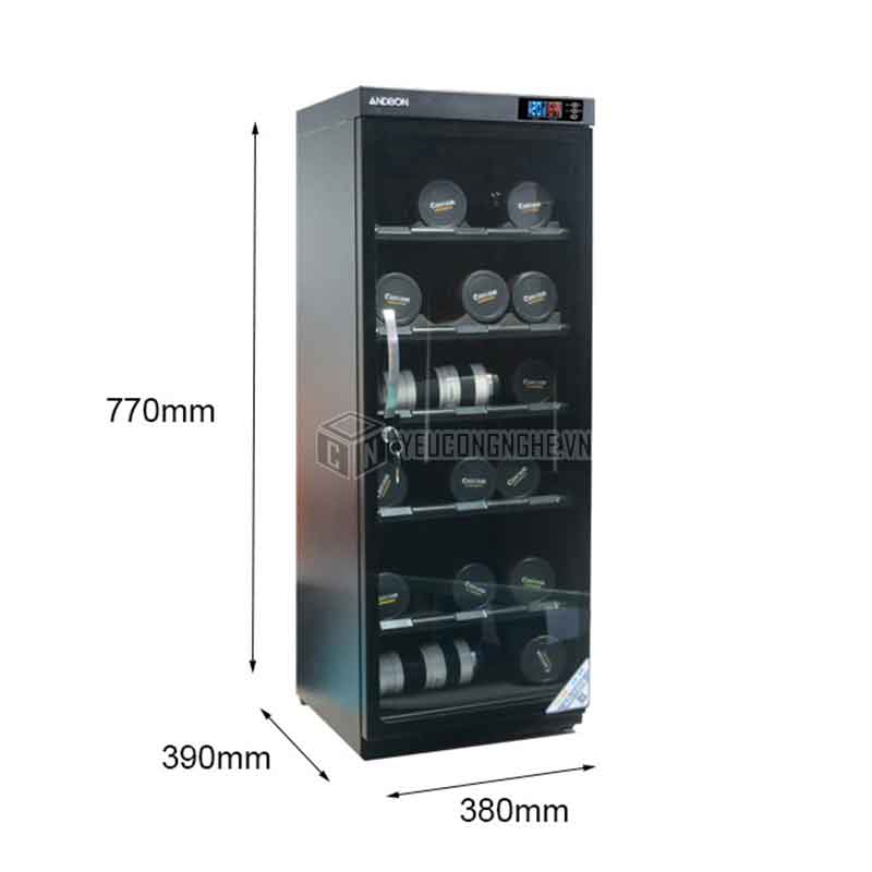 Tủ chống ẩm chính hãng chất lượng cao ANDBON AD-120S 120 lít