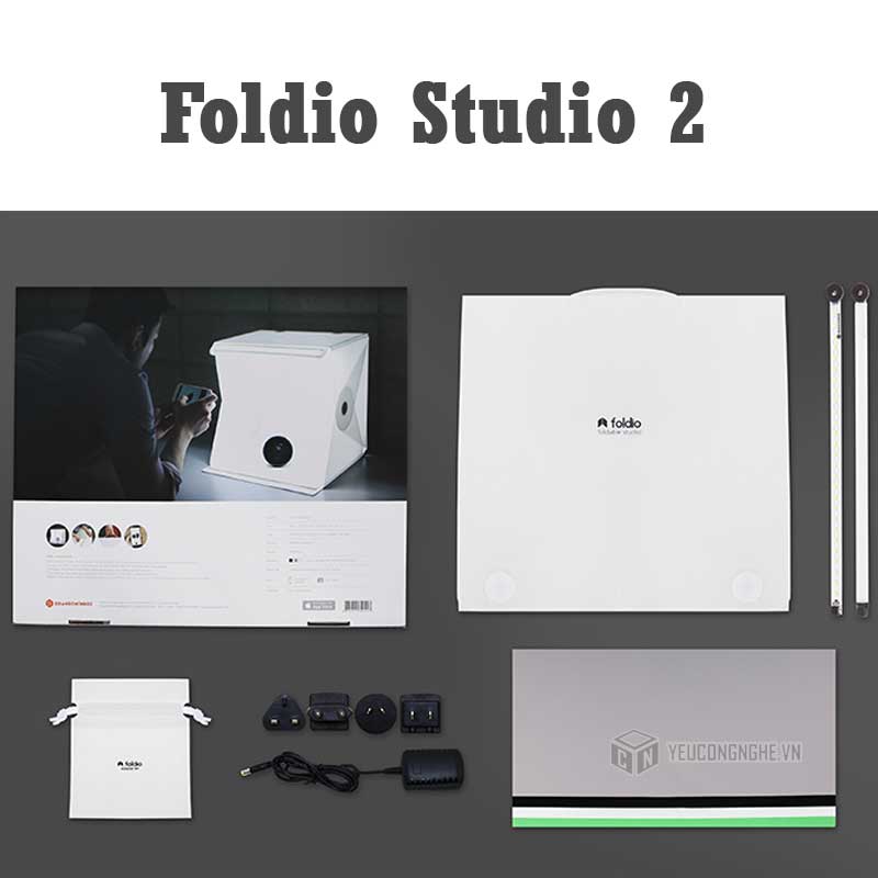 Bộ chụp sản phẩm FoldioStudio 2 kèm đèn chuyên nghiệp