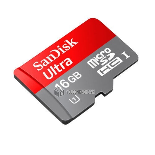 Thẻ nhớ Micro SD 16GB Sandisk 80mb/s kèm áo thẻ tiện lợi cho người sử dụng