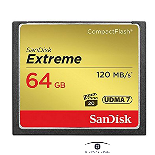 Thẻ nhớ máy ảnh extreme CF 64GB Sandisk 120MB/s R, 85MB/s SDCFXSB-064G-G46