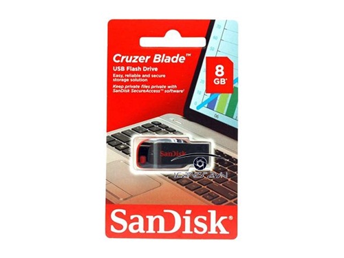 USB CZ50 màu đen viền đỏ 8GB Sandisk 2.0 SDCZ50-008G-B35