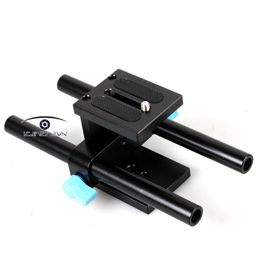 Ray Follow Focus Rail Rod Support System Baseplate Mount For DSLR Rig