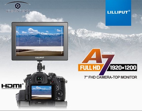 Màn hình Lilliput 7 inch FHD Camera Top Monitor A7 cổng HDMI