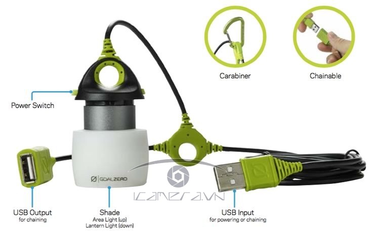 Đèn lều nối tiếp Light-a-life mini cắm cổng USB chính hãng GoalZero