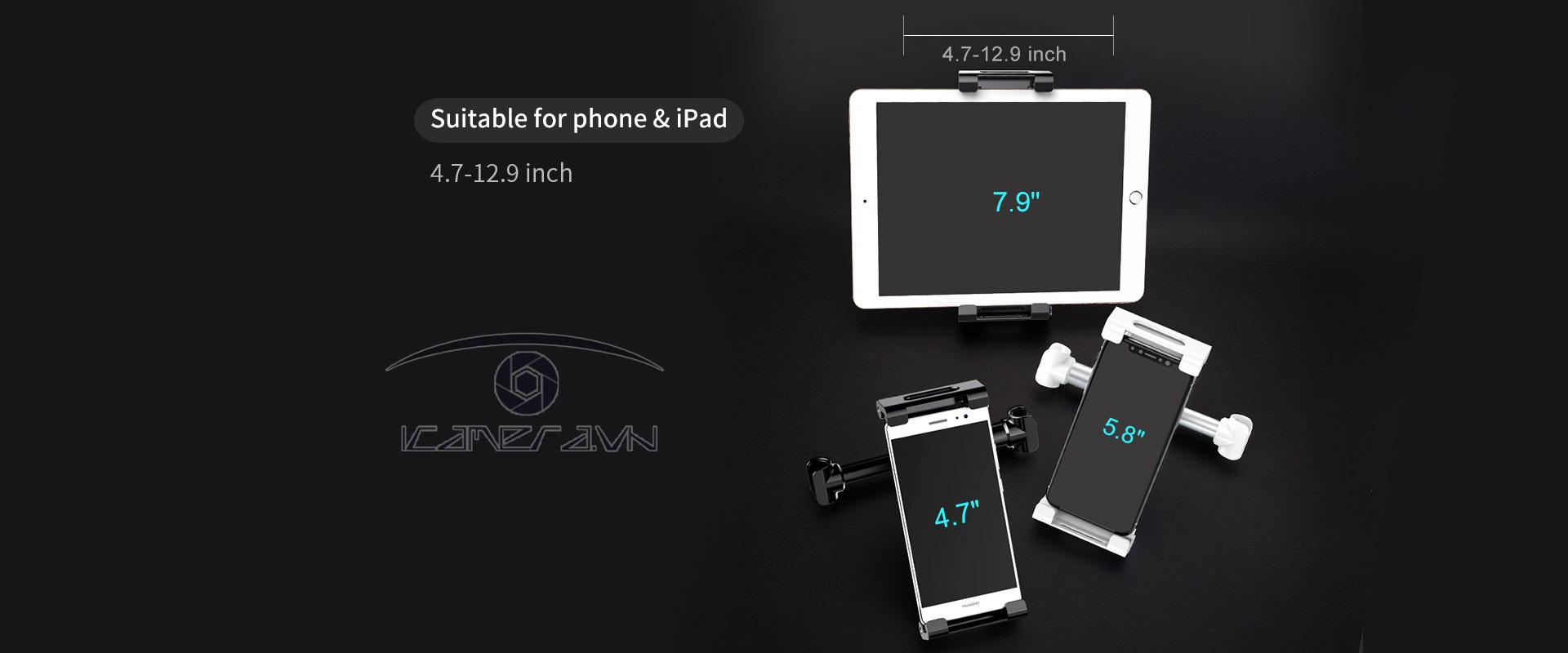 Giá đỡ iPad, điện thoại gắn ghế sau xe hơi Joyroom JR-ZS158