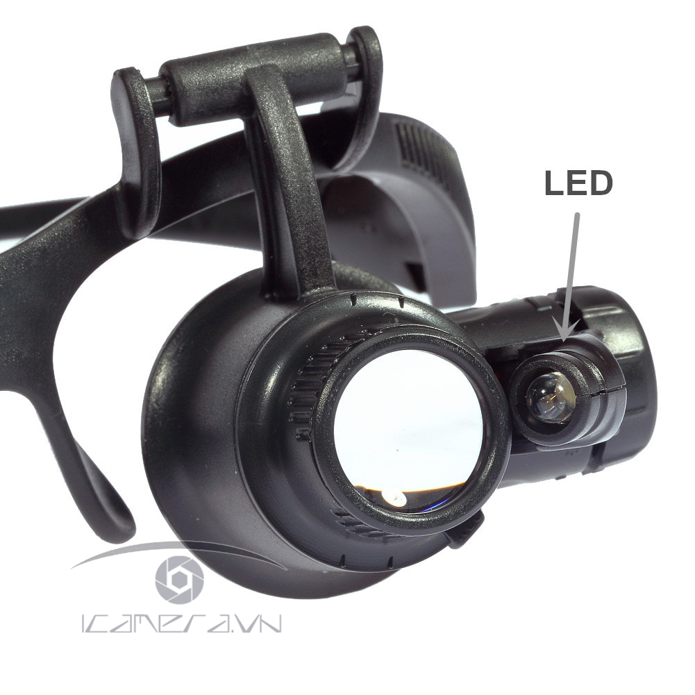 Bộ kính lúp đeo mắt kèm đèn LED NO.9892GJ