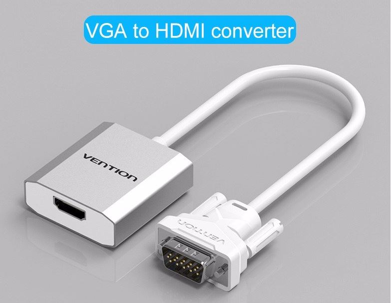 Cáp chuyển đổi VGA ra HDMI tích hợp cổng âm thanh audio 3.5mm Vention ACEW0