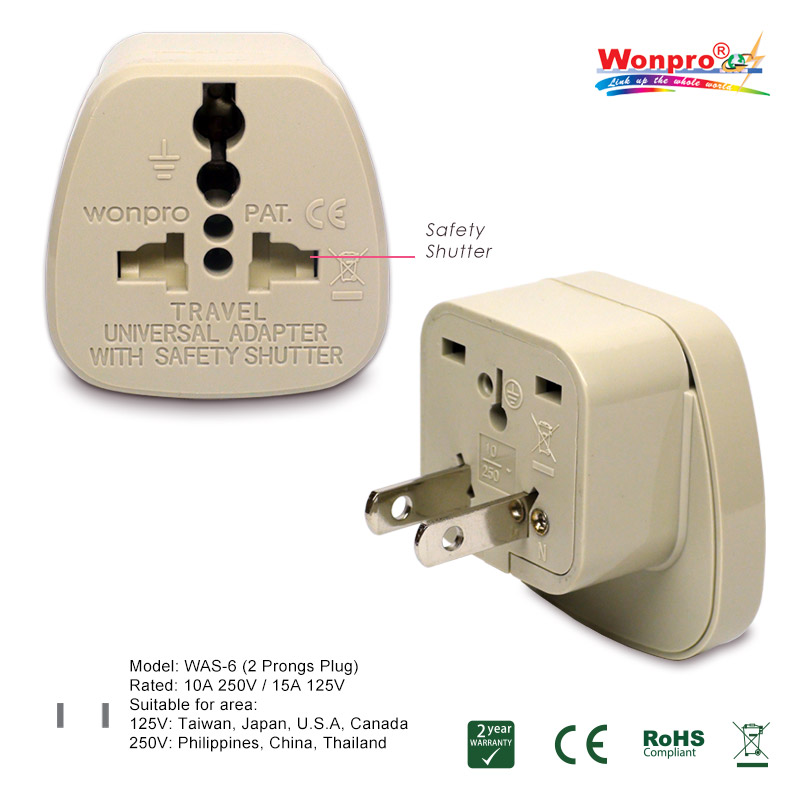 Ổ cắm điện du lịch Wonpro WA-6