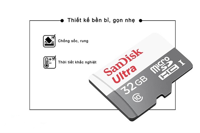 Thẻ nhớ Micro SDHC 32GB 80Mb/s Sandisk Ultra Class 10